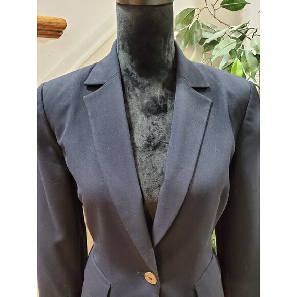 Calvin Klein Women's Black Polyester Single Breasted Long Sleeve Blazer Size XL - Picture 2 of 14